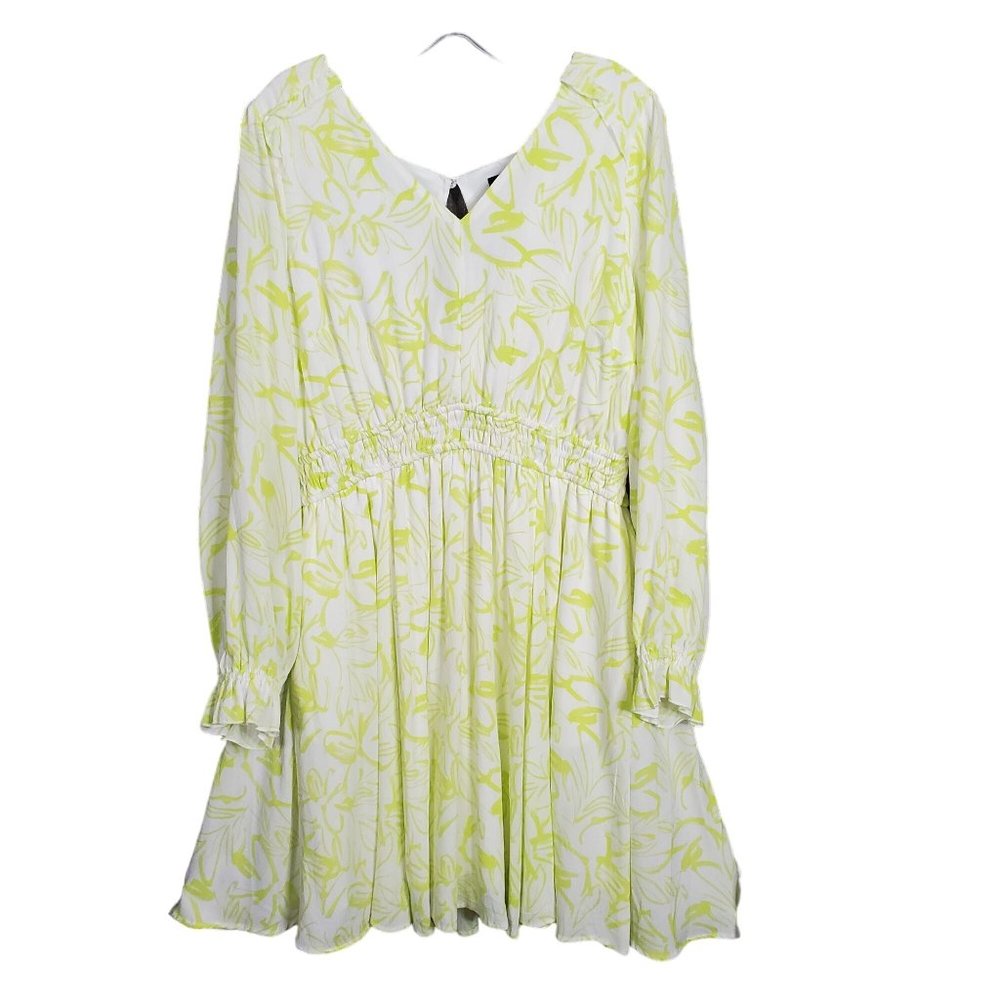Torrid NWT Size 1X 14/16 Dress Gauze Ruffle Wide Waistband Pockets Pullover - Picture 2 of 14